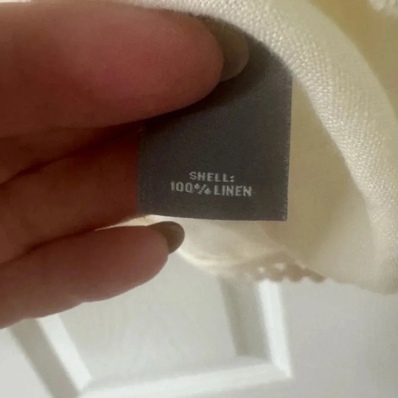 Neiman Marcus 100% linen long sleeve blouse and top XL - Picture 6 of 8